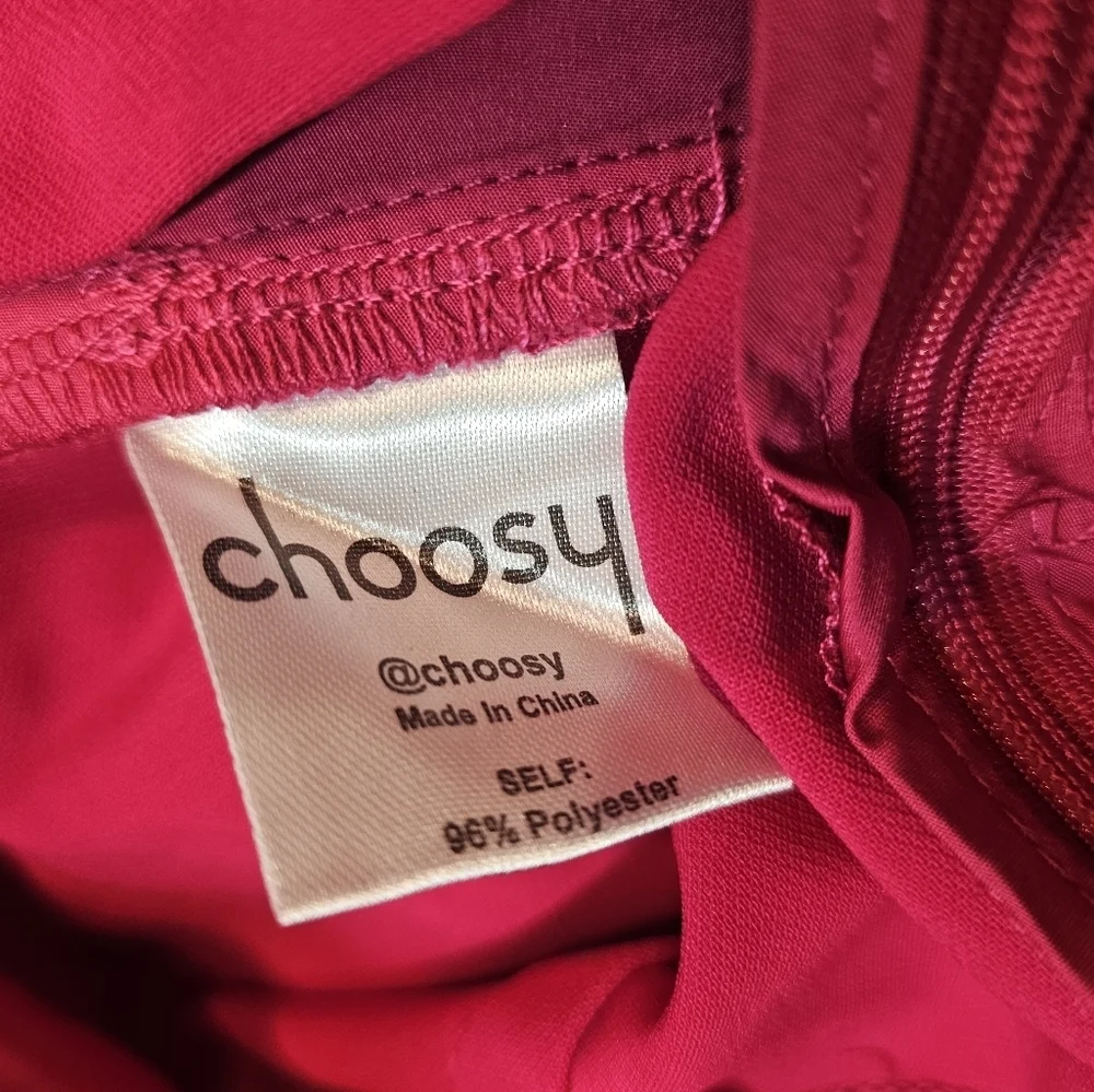 Choosy Magenta Puff Sleeve Belted Romper Size 4 NWT